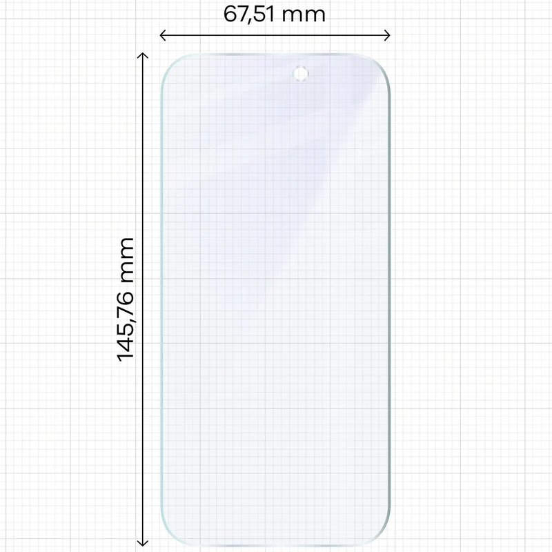 2x Hybridglas mit dem umweltfreundlichen Applikator für iPhone 16 Pro, Bizon Eplikator Hybrid Mule