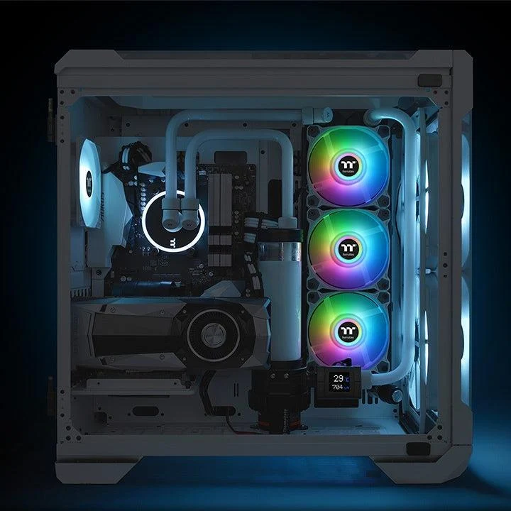 Pure Duo 14 ARGB Snow White Gehäuselüfter (2-Fan Pack)