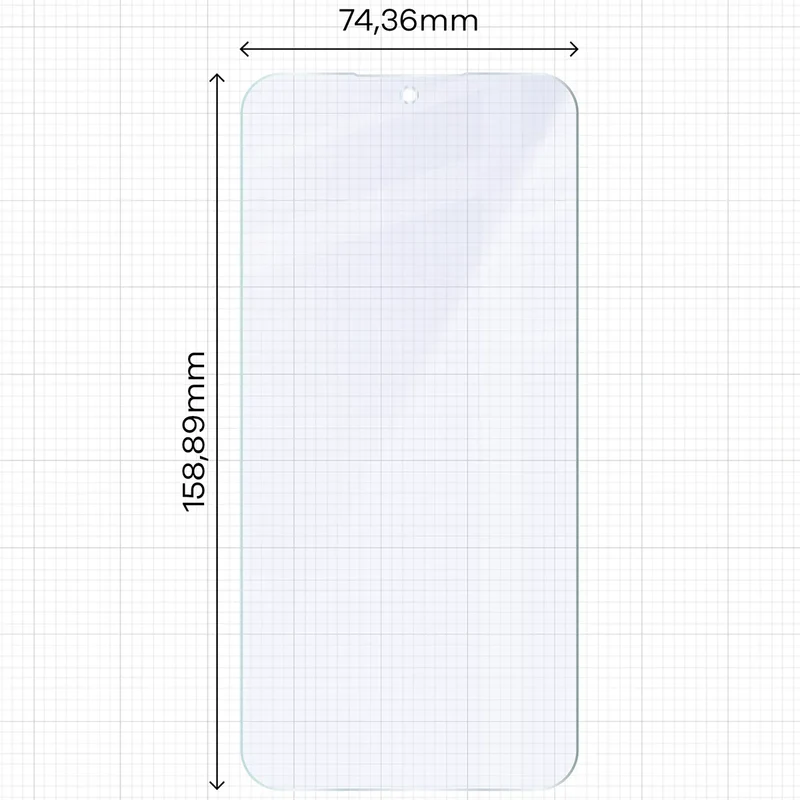 2x Hybridglas mit dem umweltfreundlichen Applikator für Galaxy S25 FE, Bizon Eplikator Hybrid Mule