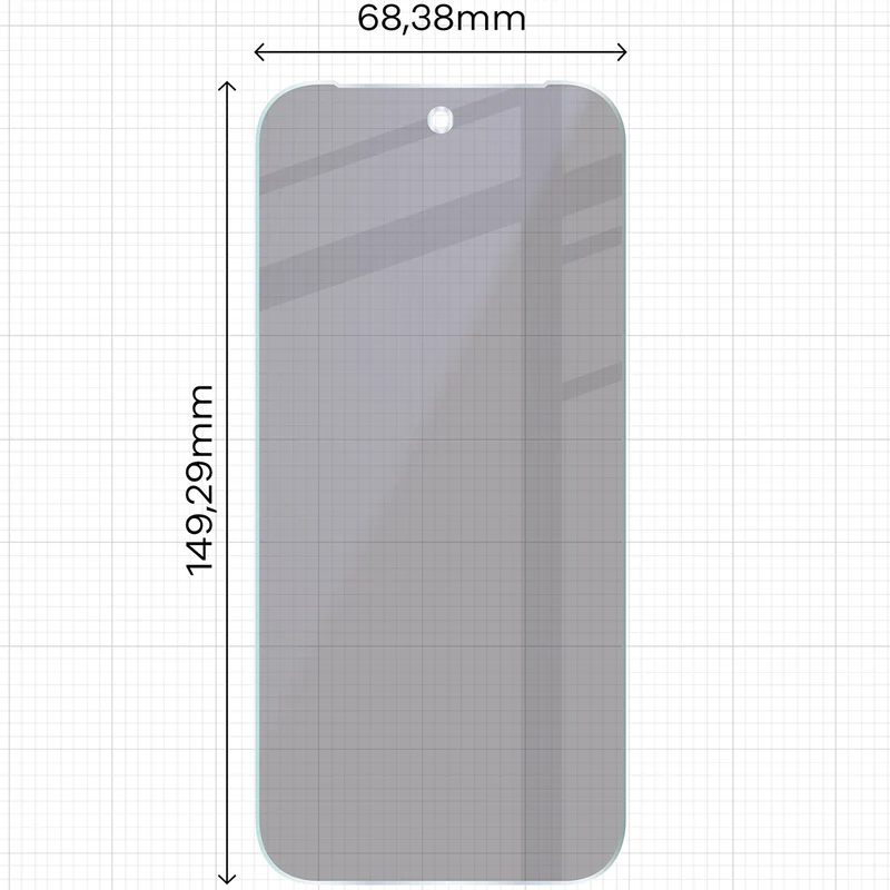 2x Hybridglas mit Sichtschutz mit dem umweltfreundlichen Applikator für Google Pixel 10 Pro, Bizon Eplikator Hybrid Shadow