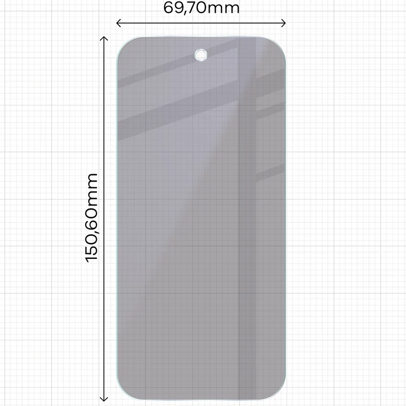 2x Hybridglas mit Sichtschutz mit dem umweltfreundlichen Applikator für Google Pixel 10a, Bizon Eplikator Hybrid Shadow