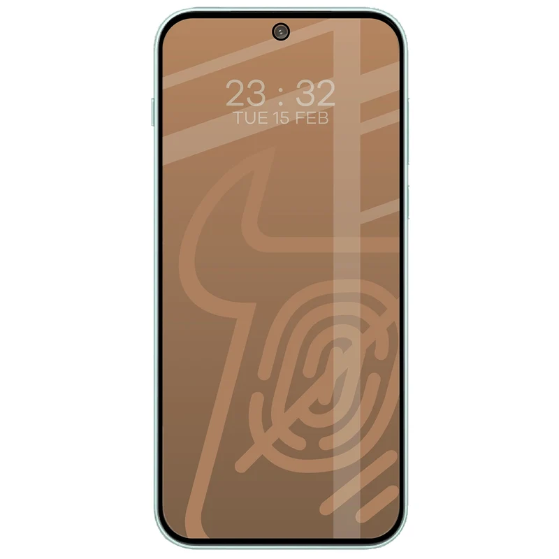 Mattes Hartglas für OnePlus Nord 6, Bizon Glass Matte Duo, Schwarzer Rahmen, 2 Stück