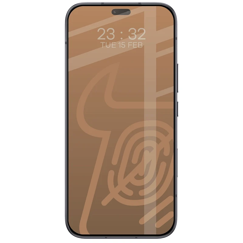 Mattes Hartglas für HONOR 600 Lite 5G, Bizon Glass Matte Duo, Schwarzer Rahmen, 2 Stück