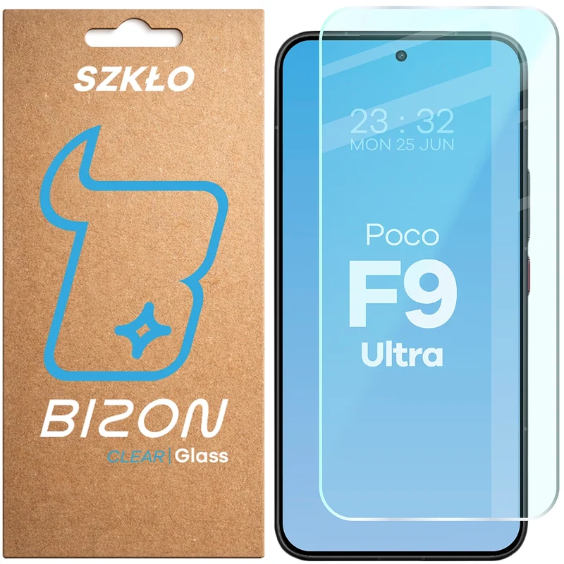 Gehärtetes Glas für Xiaomi POCO F9 Ultra, Bizon Glass Clear