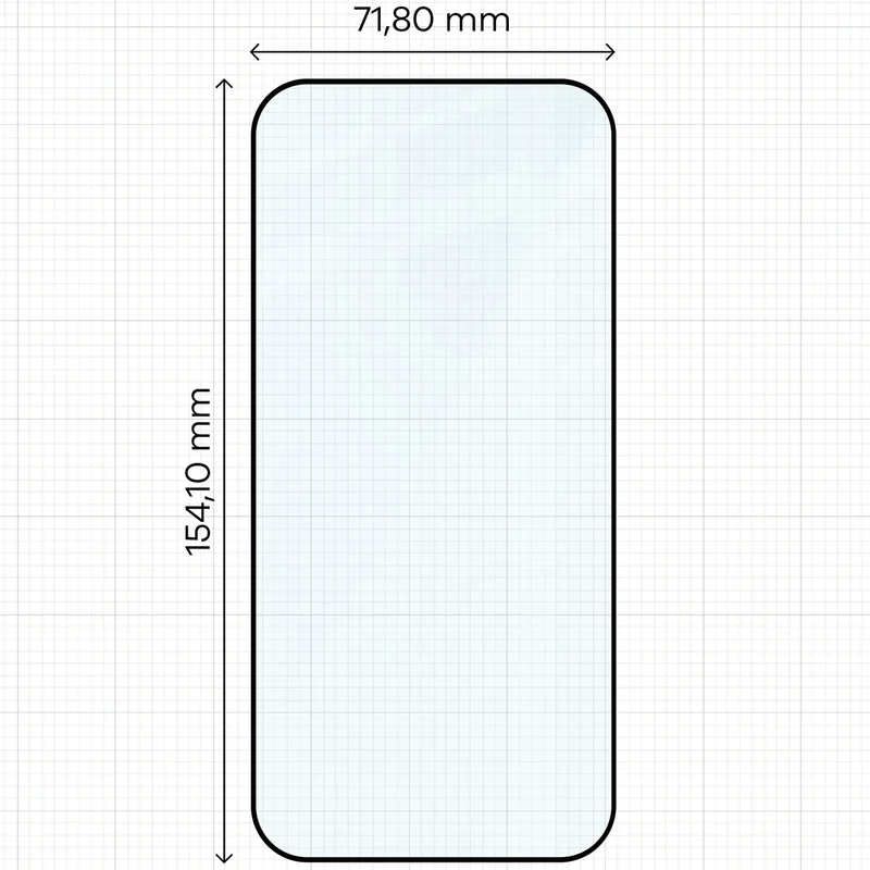 Gehärtetes Glas für Xiaomi POCO F9 Pro, Bizon Glass Edge, Schwarzer Rahmen