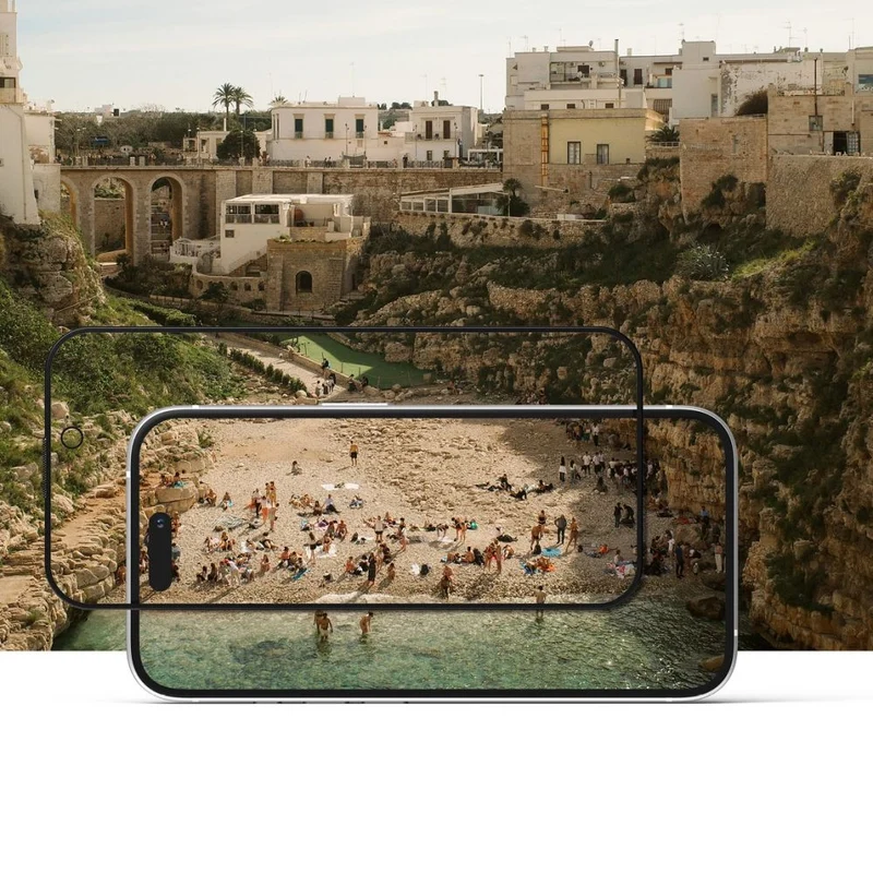 Sichtschutzglas mit Applikator für iPhone 16 / iPhone 15, Ringke Easy Slide, 2 Stück