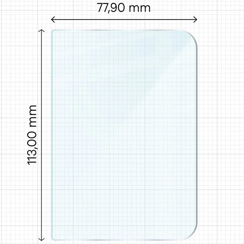 Gehärtetes Glas für iPhone Duo, Bizon Glass Clear