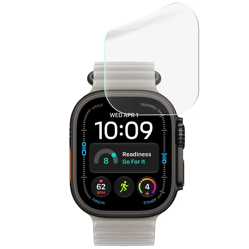 Schutzfolie für den Bildschirm für Apple Watch Ultra 4 49mm, Bizon Watch HydroFlex, 6 Stück