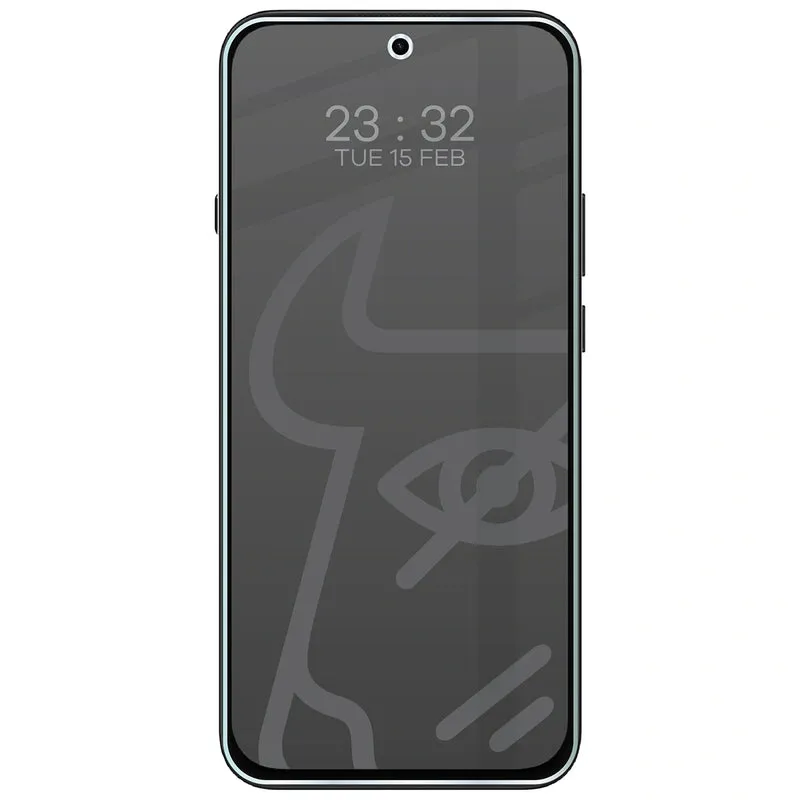 Hybridglas mit Privatschutzfilter für Nothing Phone (4b), Bizon Hybrid Shadow, Matt