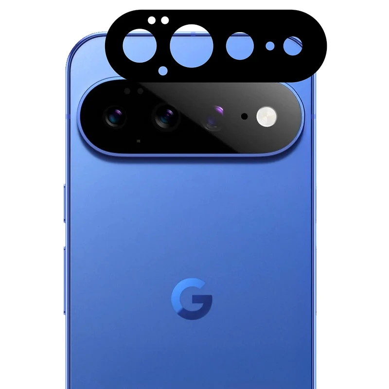 Gehärtetes Glas - 2 Stück + Kameraschutz für Google Pixel 11 Pro XL, Bizon Glass Edge Pack, Schwarz