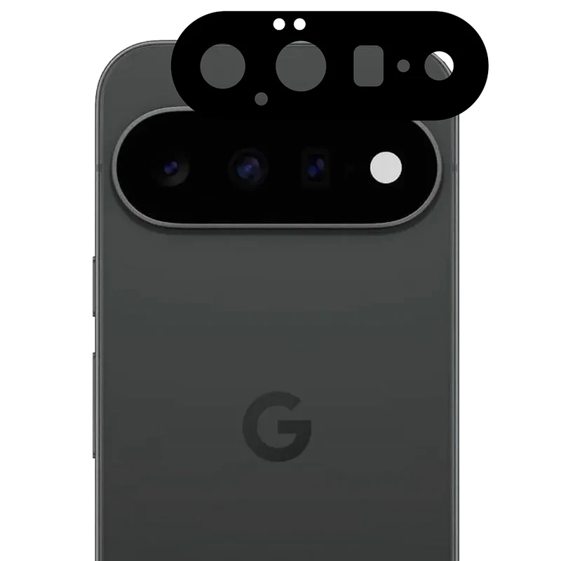 Gehärtetes Glas - 2 Stück + Kameraschutz für Google Pixel 11, Bizon Glass Edge Pack, Schwarz