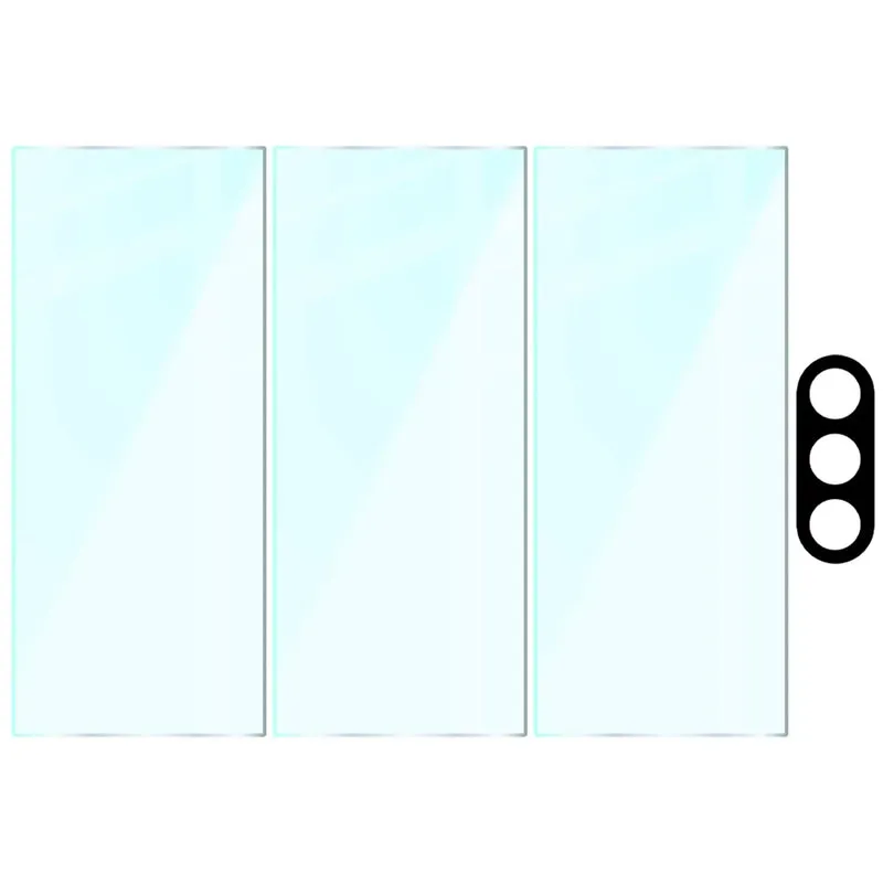 Gehärtetes Glas - 3 Stück + Kameraschutz für Galaxy Z Fold8 Ultra, Bizon Glass Clear Pack