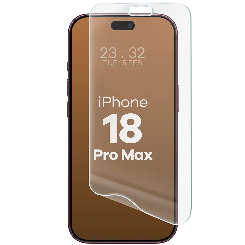 Matte Folie für iPhone 18 Pro Max, Bizon Film Matte, 1 Stück
