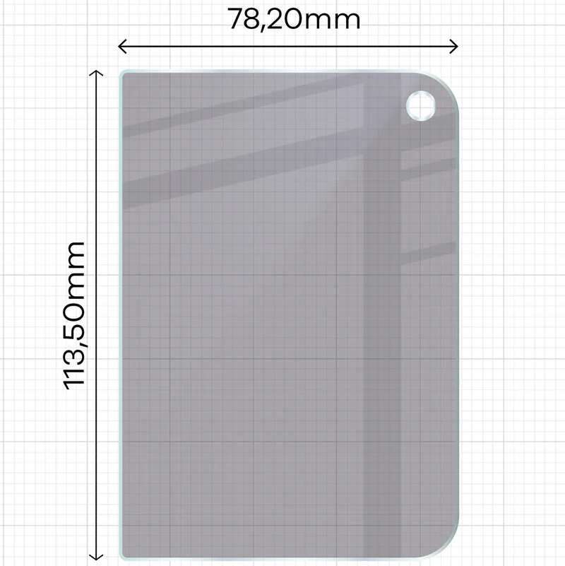 Hybridglas mit Privatschutzfilter für iPhone Duo, Bizon Hybrid Shadow, Matt