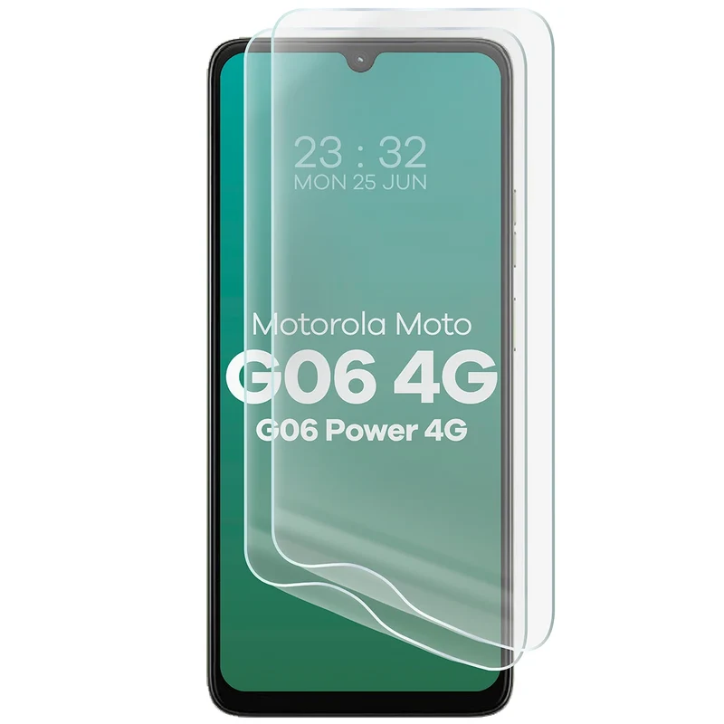 Hydrogel Folie für den Bildschirm für Motorola Moto G06 4G / G06 Power 4G, Bizon Film Hydrogel Front Duo, 2 Stück