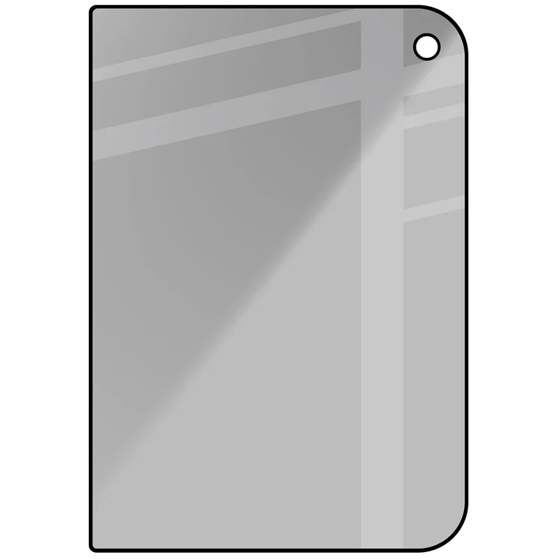 Gehärtetes Glas mit Privatschutzfilter für iPhone Duo, Bizon Glass Edge Shadow, getönt mit schwarzer Rahmen