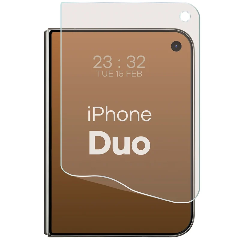 Matte Folie für iPhone Duo, Bizon Film Matte, 1 Stück