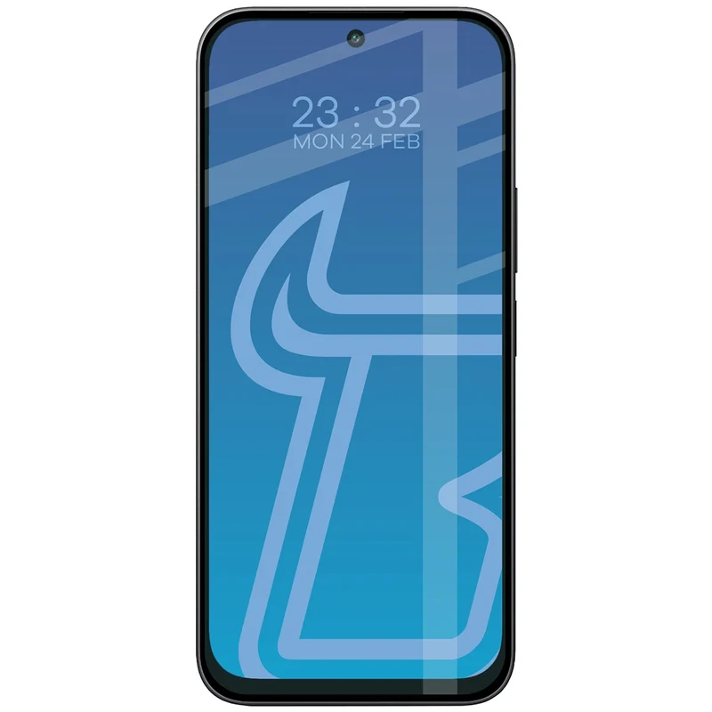 Gehärtetes Glas für Xiaomi Redmi 17 4G/5G, Bizon Glass Edge, Schwarzer Rahmen