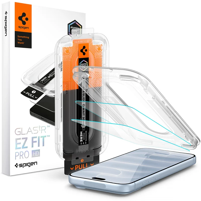 Glas + Applikator für iPhone 18 Pro Max / 17 Pro Max / 16 Pro Max, Spigen Glas.tR EZ Fit Pro 2-Pack (AC)