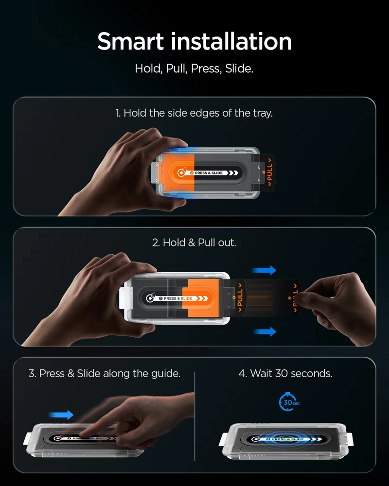 Glas + Applikator für iPhone 18 Pro Max / 17 Pro Max / 16 Pro Max, Spigen Glas.tR EZ Fit Pro 2-Pack (AC)