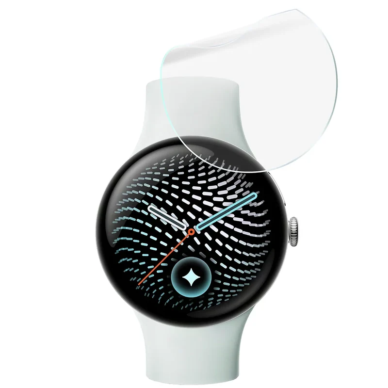 Schutzfolie für den Bildschirm für Google Pixel Watch 5 (45mm), Bizon Watch HydroFlex, 3 Stück