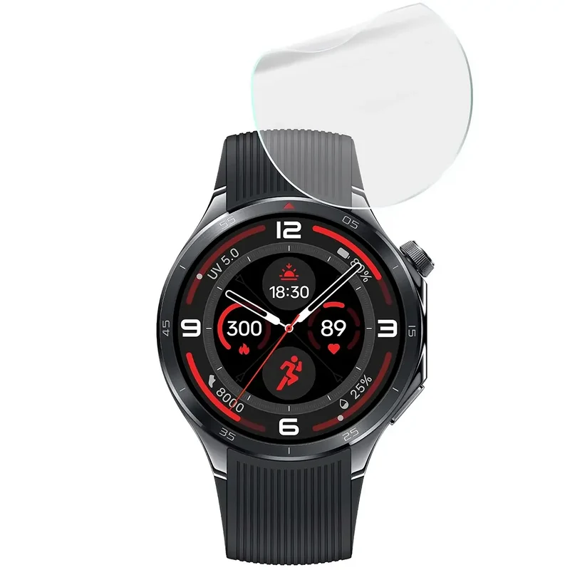 Hydrogel Folie für den Bildschirm für OnePlus Watch 3, Bizon Watch Film Hydrogel Duo, 2 Stück