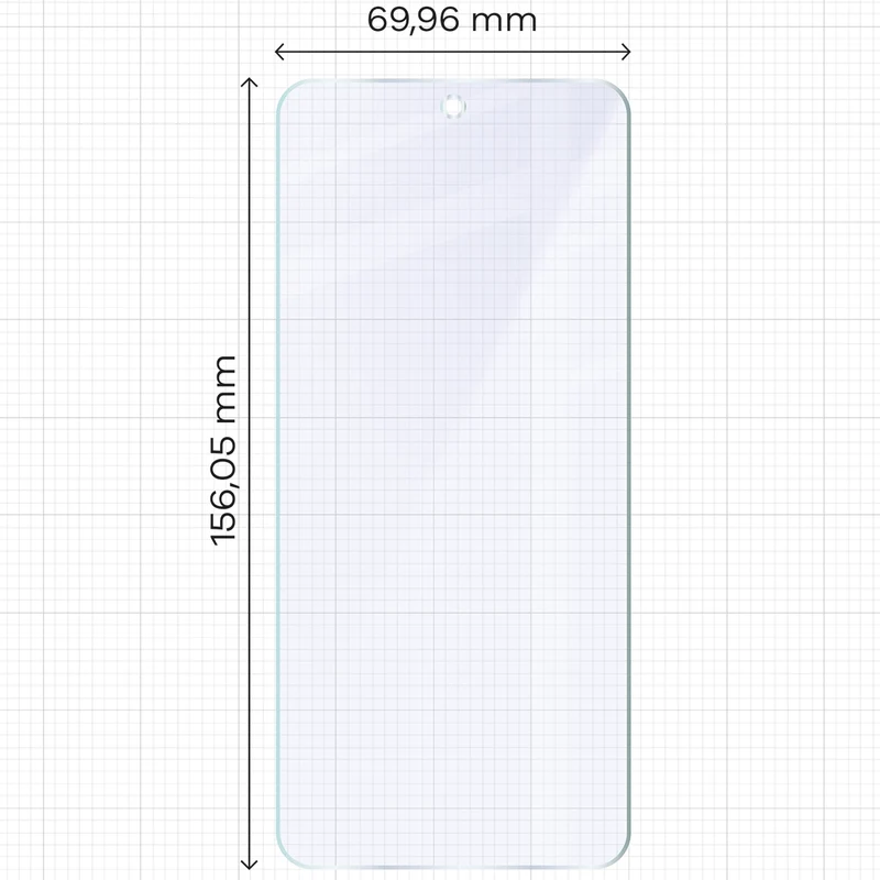 2x Hybridglas mit dem umweltfreundlichen Applikator für Motorola Moto G86 Power 5G, Bizon Eplikator Hybrid Mule