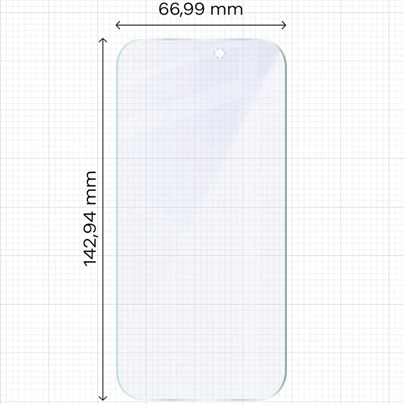 2x Hybridglas mit dem umweltfreundlichen Applikator für iPhone 16, Bizon Eplikator Hybrid Mule