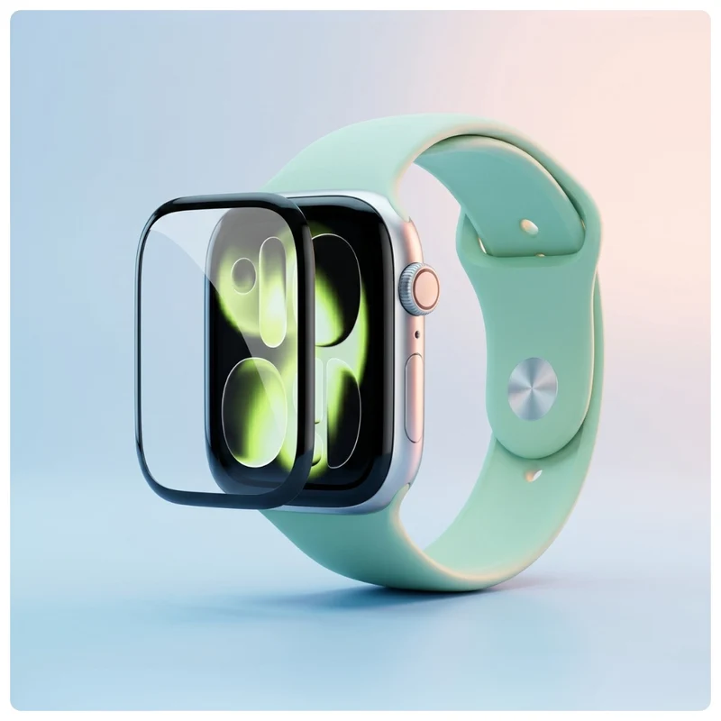 Displayschutzglas YAXO Diamond Armor Glass für Apple Watch 45mm, transparent