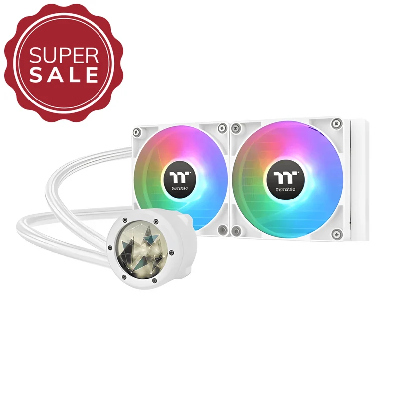 TH240 V2 Ultra ARGB Snow White AIO Wasserkühlung - LCD-Display