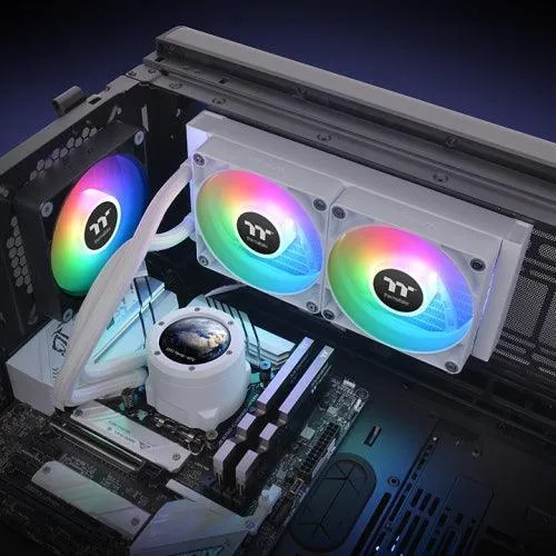 TH240 V2 Ultra ARGB Snow White AIO Wasserkühlung - LCD-Display