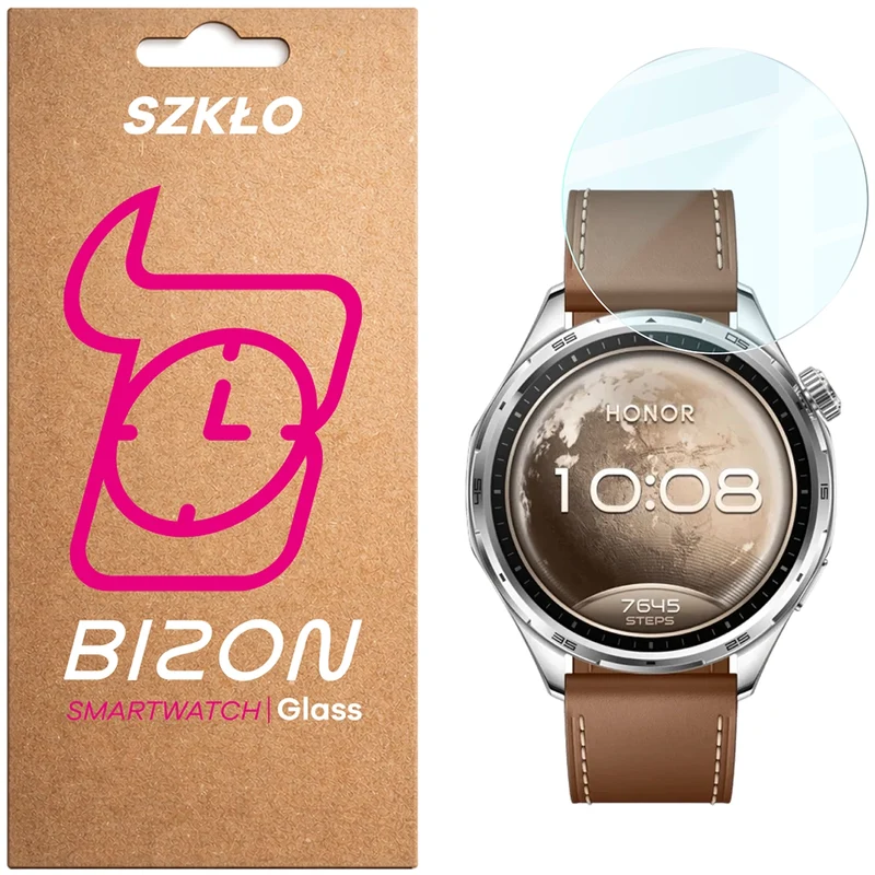 Gehärtetes Glas für Honor Watch 6 / 6 Plus, Bizon Watch Glass Clear,