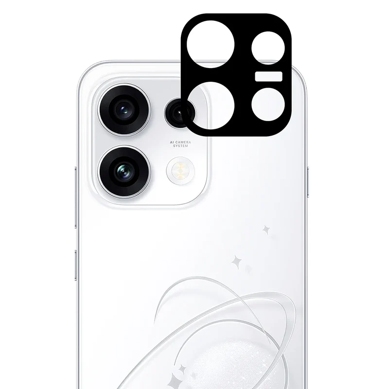 Gehärtetes Glas - 2 Stück + Kameraschutz für OPPO Reno16 Pro, Bizon Glass Edge Pack,