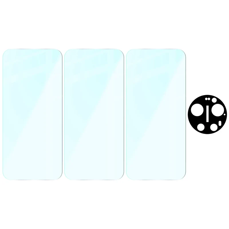Gehärtetes Glas - 3 Stück + Kameraschutz für Xiaomi 17 Ultra, Bizon Glass Clear Pack