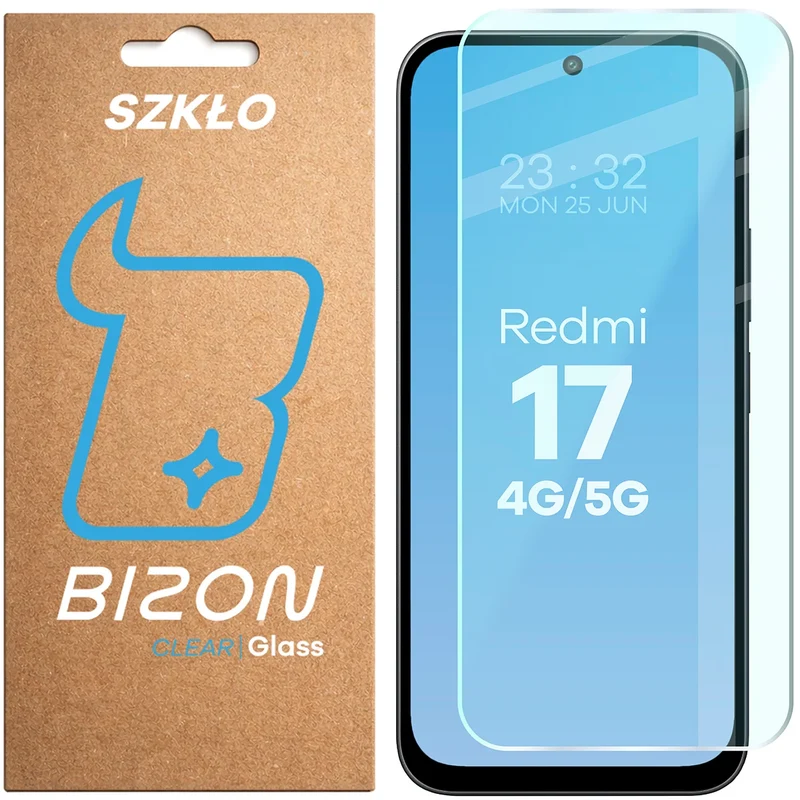 Gehärtetes Glas für Xiaomi Redmi 17 5G / 4G, Bizon Glass Clear