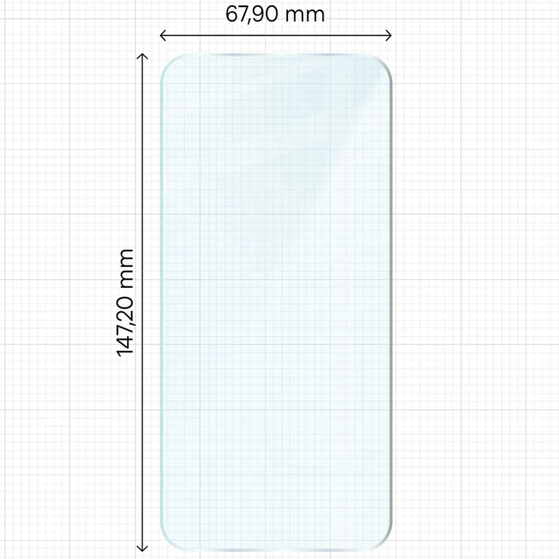 Gehärtetes Glas für Oppo Reno16 / Reno16 Pro 5G, Bizon Glass Clear