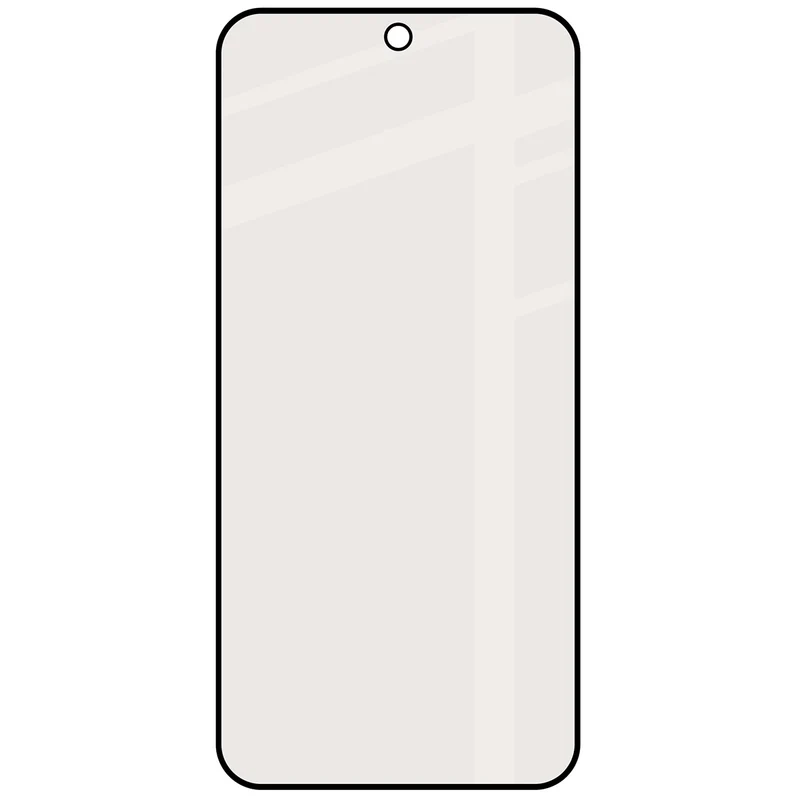 Mattes Hartglas für Xiaomi POCO F9 Pro, Bizon Glass Matte, Schwarzer Rahmen