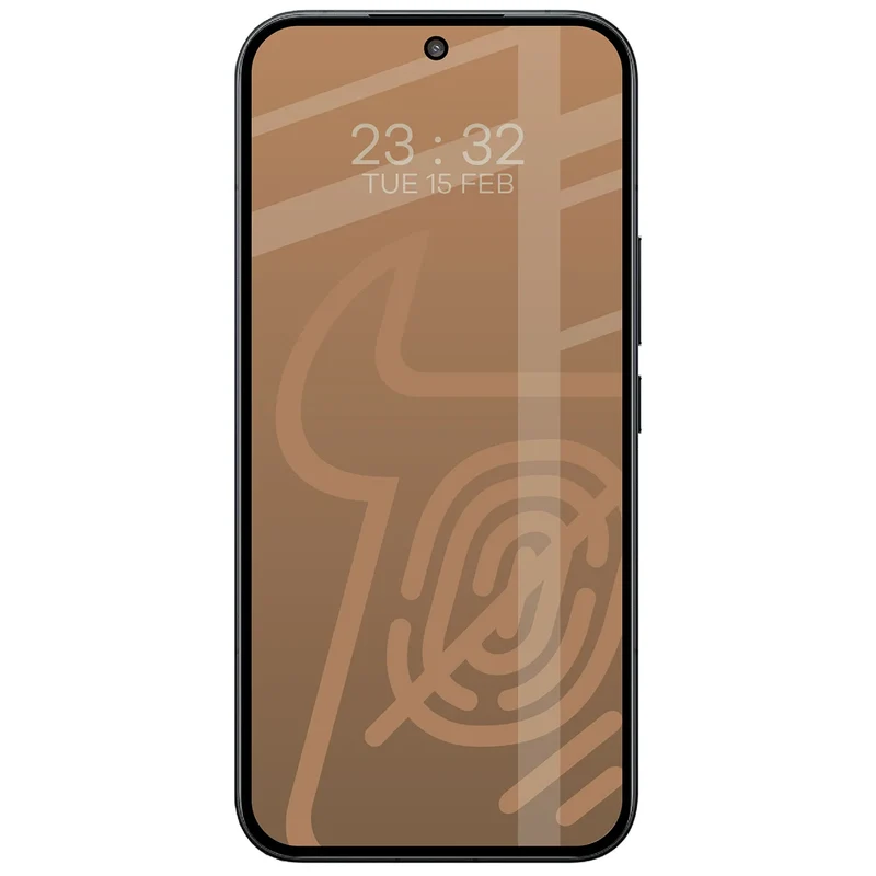 Mattes Hartglas für Xiaomi POCO F9 Ultra, Bizon Glass Matte, Schwarzer Rahmen
