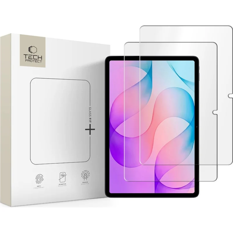 Gehärtetes Glas für Galaxy Tab S12 Plus, Tech-Protect Glass Fit Plus, 2 Stück
