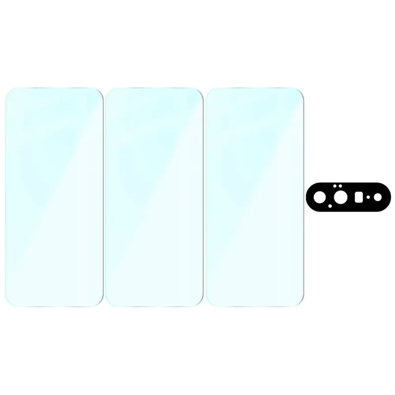 Gehärtetes Glas - 3 Stück + Kameraschutz für Google Pixel 11, Bizon Glass Clear Pack