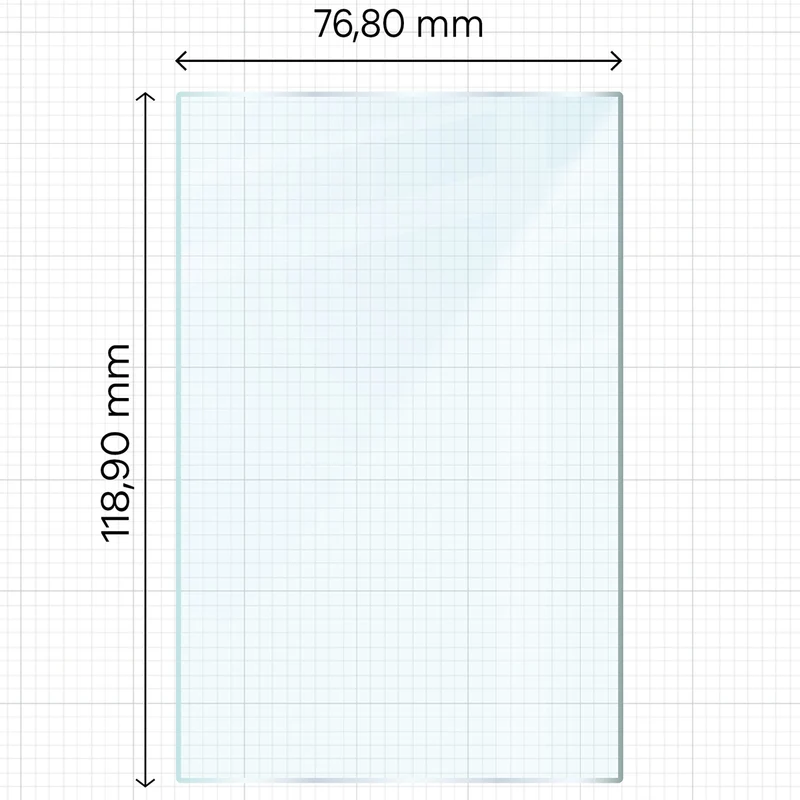 Gehärtetes Glas für Galaxy Z Fold8, Bizon Glass Clear Duo, 2 Stück