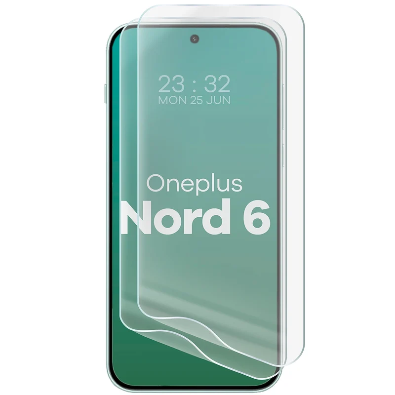 Hydrogel Folie für den Bildschirm für OnePlus Nord 6, Bizon Film Hydrogel Front Duo, 2 Stück