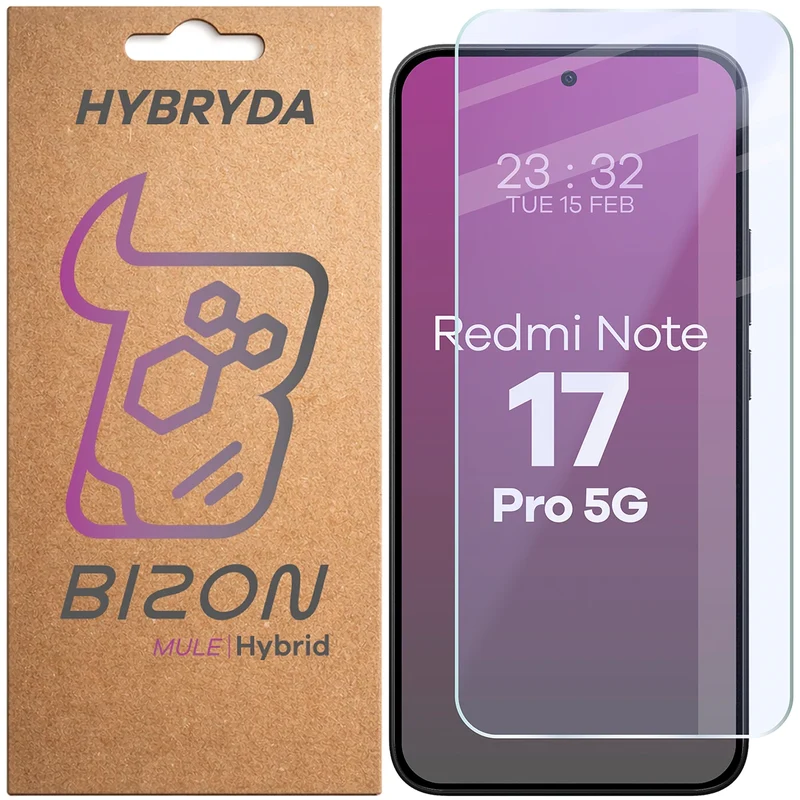 Flexibles Hybridglas für Xiaomi Redmi Note 17 Pro 5G, Bizon Hybrid Mule