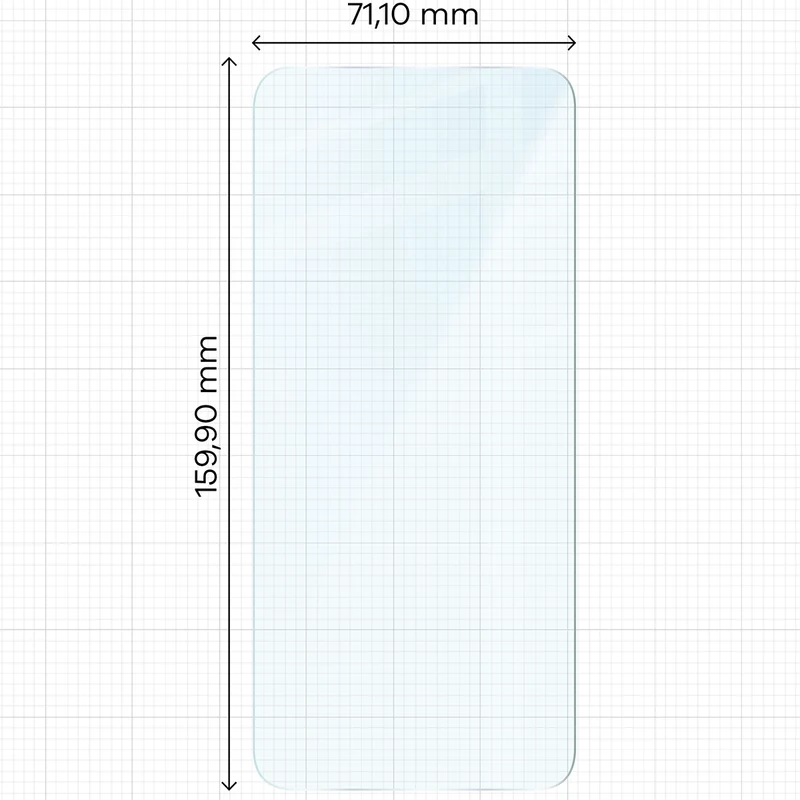 Gehärtetes Glas für realme C71 4G, Bizon Glass Clear Duo, 2 Stück