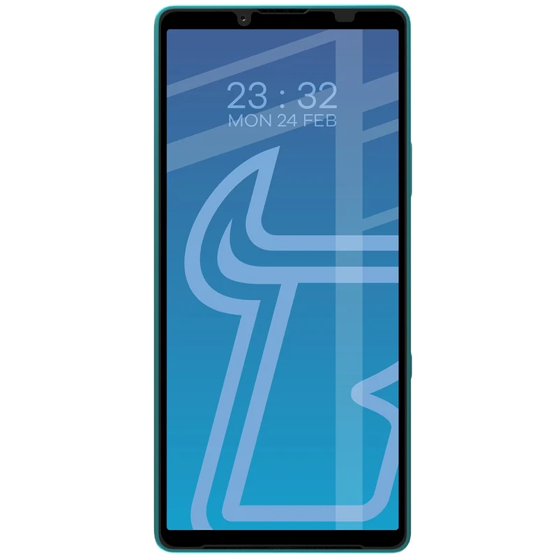 Gehärtetes Glas für Sony Xperia 10 VIII / VII, Bizon Glass Edge Duo, Schwarzer Rahmen, 2 Stück