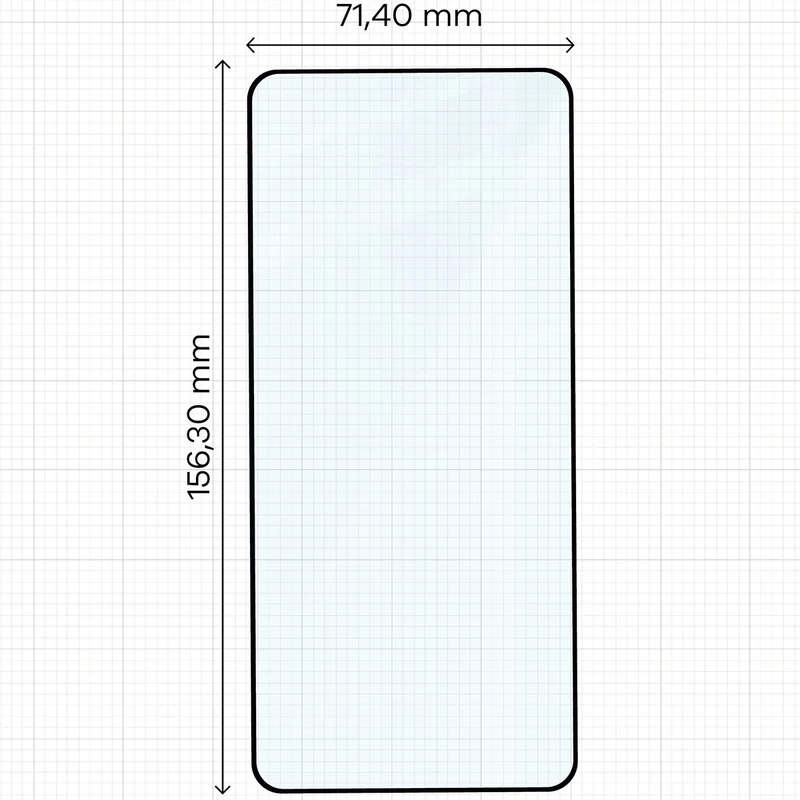 Gehärtetes Glas für Nothing Phone (3), Bizon Glass Edge Duo, Schwarzer Rahmen, 2 Stück
