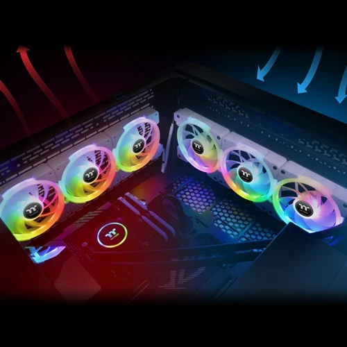 SWAFAN EX12 RGB Snow White Gehäuselüfter (3-Fan Pack)