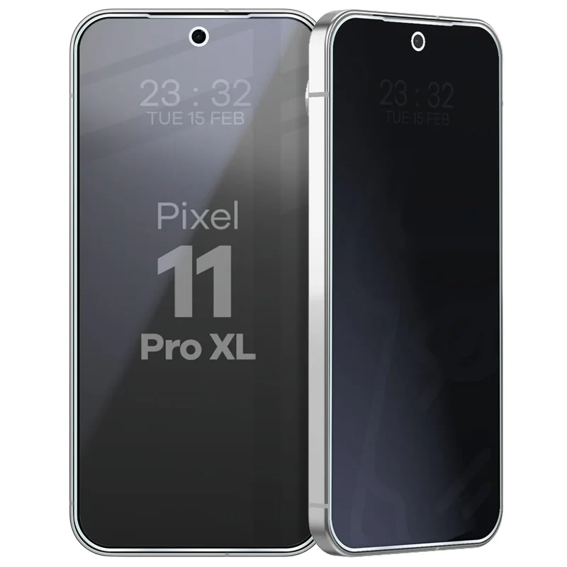 Hybridglas mit Privatschutzfilter für Google Pixel 11 Pro XL, Bizon Hybrid Shadow, Matt