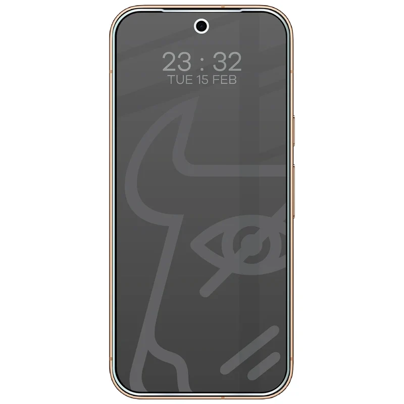 Hybridglas mit Privatschutzfilter für Google Pixel 11 Pro, Bizon Hybrid Shadow, Matt