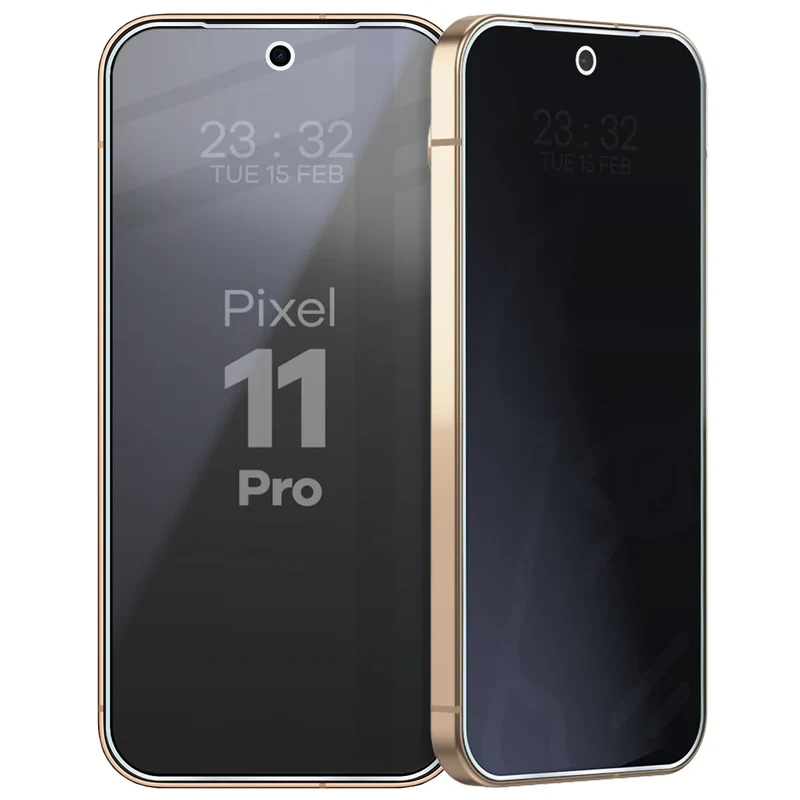 Hybridglas mit Privatschutzfilter für Google Pixel 11 Pro, Bizon Hybrid Shadow, Matt